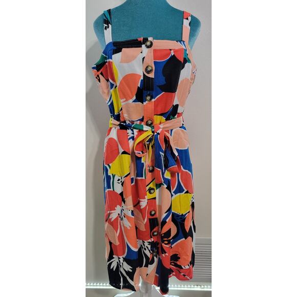 Donna Ricco New York Dress Womens 12 Button Down Fun Beach Summer Chic Dress - Picture 3 of 12